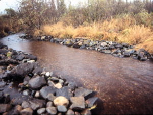 Completed site at West Fork rapids