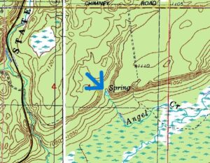 Location of earthen dam